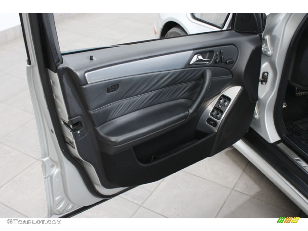 2005 Mercedes-Benz C 55 AMG Sedan Black Door Panel Photo #57694124
