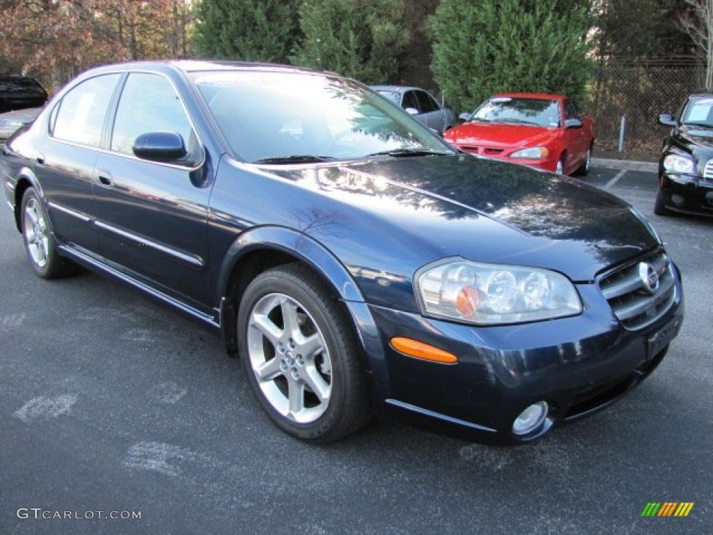 2003 Maxima SE - Majestic Blue / Black photo #4