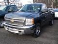 2012 Blue Granite Metallic Chevrolet Silverado 1500 Work Truck Regular Cab 4x4  photo #1