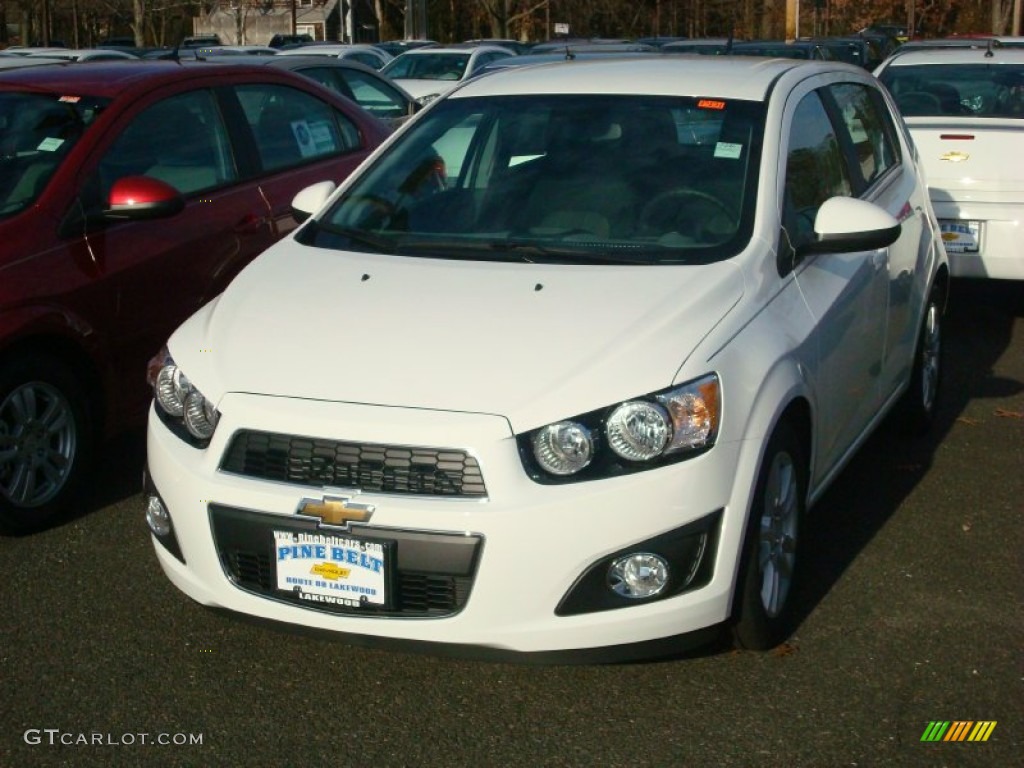 2012 Sonic LT Hatch - Summit White / Jet Black/Dark Titanium photo #1