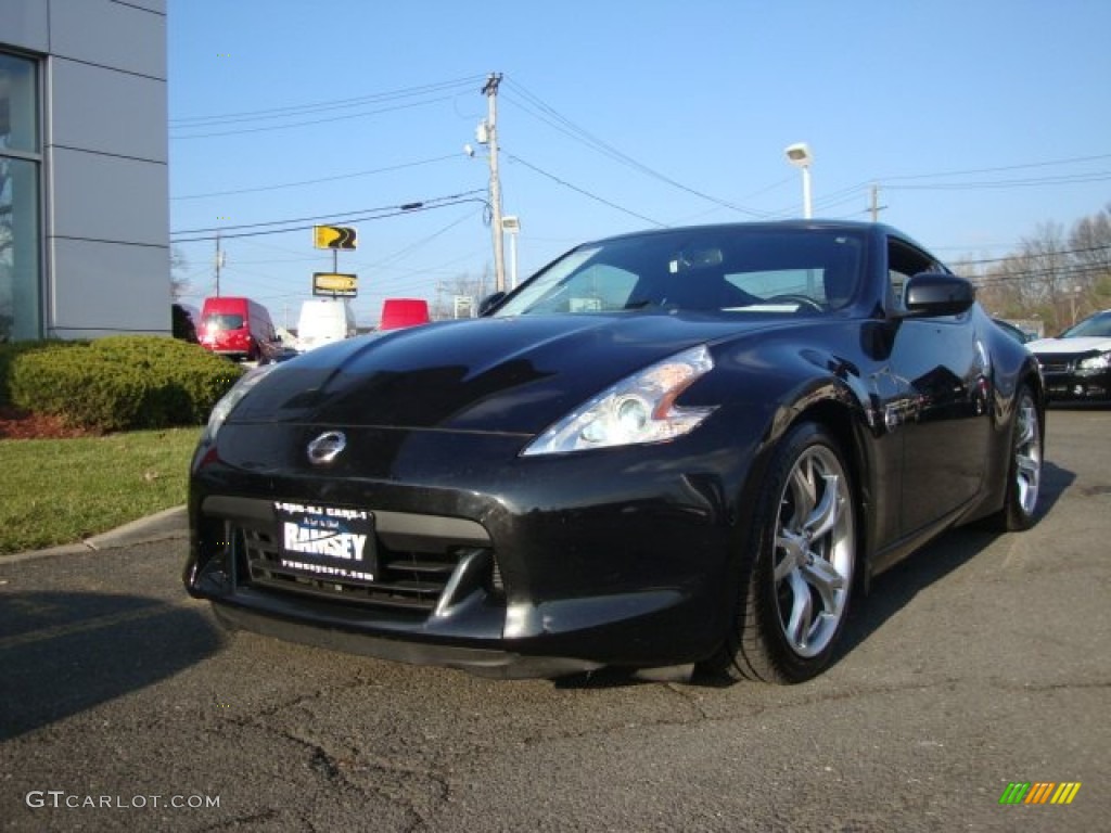 2009 370Z Sport Touring Coupe - Magnetic Black / Black Leather photo #1