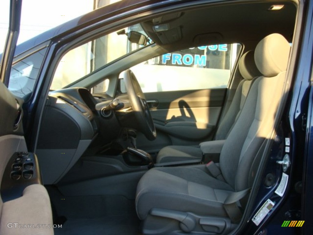2010 Civic LX Sedan - Royal Blue Pearl / Gray photo #7