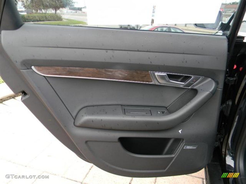 2011 Audi S6 5.2 FSI quattro Sedan Black Door Panel Photo #57703953