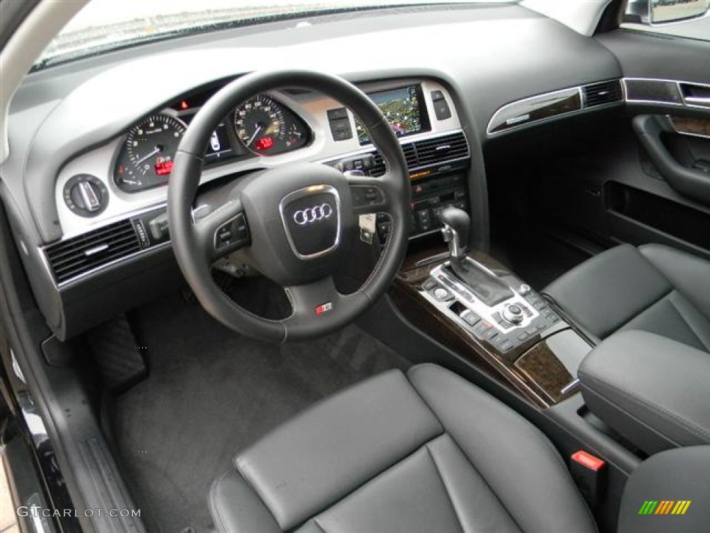 Black Interior 2011 Audi S6 5.2 FSI quattro Sedan Photo #57703994