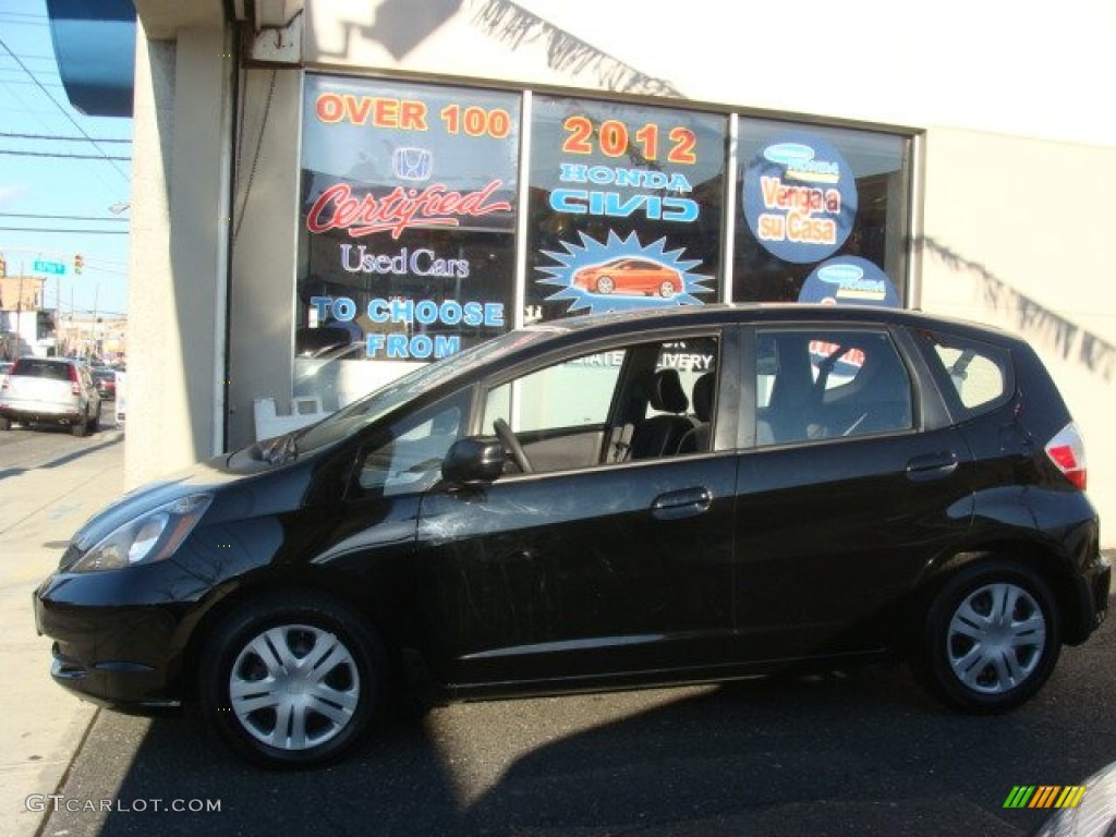 2011 Fit  - Crystal Black Pearl / Gray photo #3
