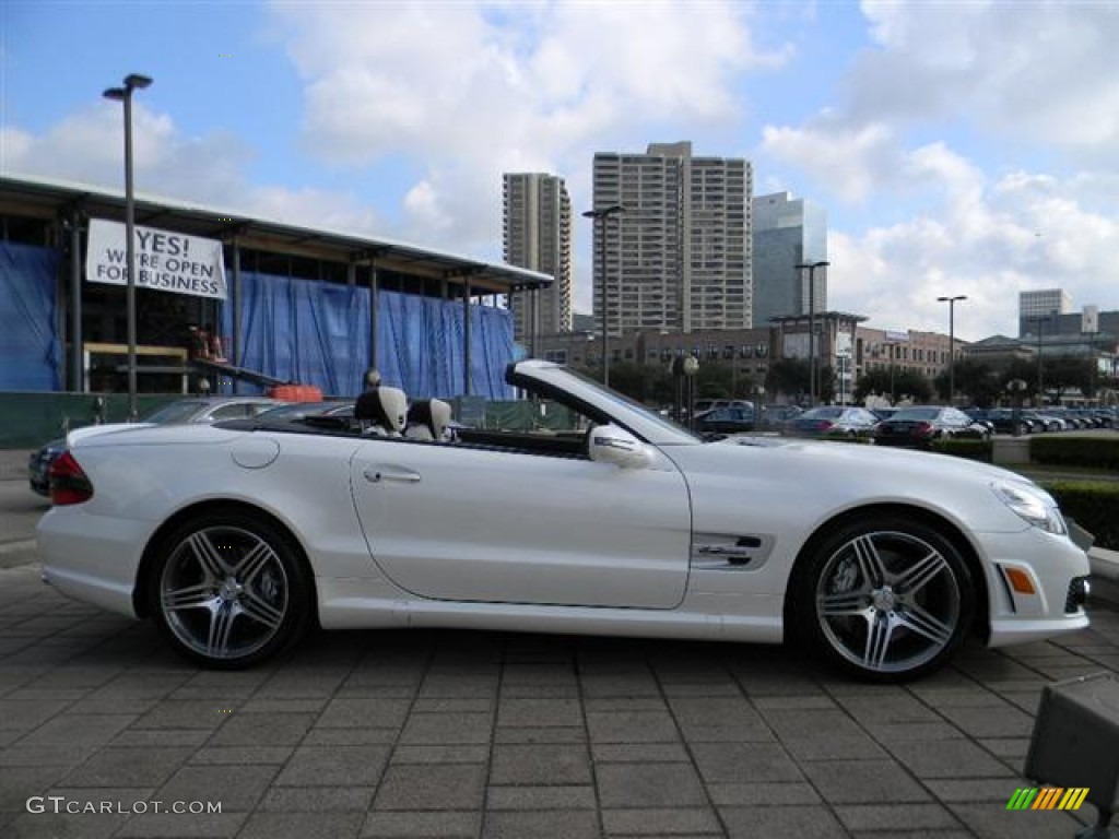 Diamond White Metallic 2011 Mercedes-Benz SL 63 AMG Roadster Exterior Photo #57704659