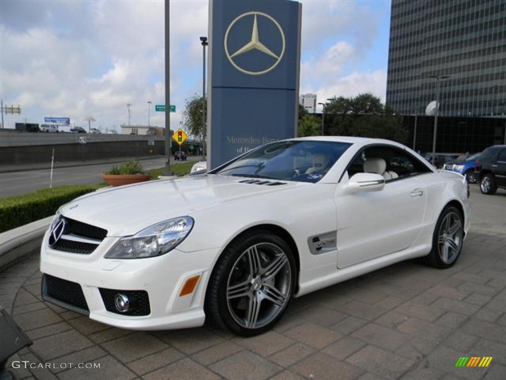 Diamond White Metallic 2011 Mercedes-Benz SL 63 AMG Roadster Exterior Photo #57704858