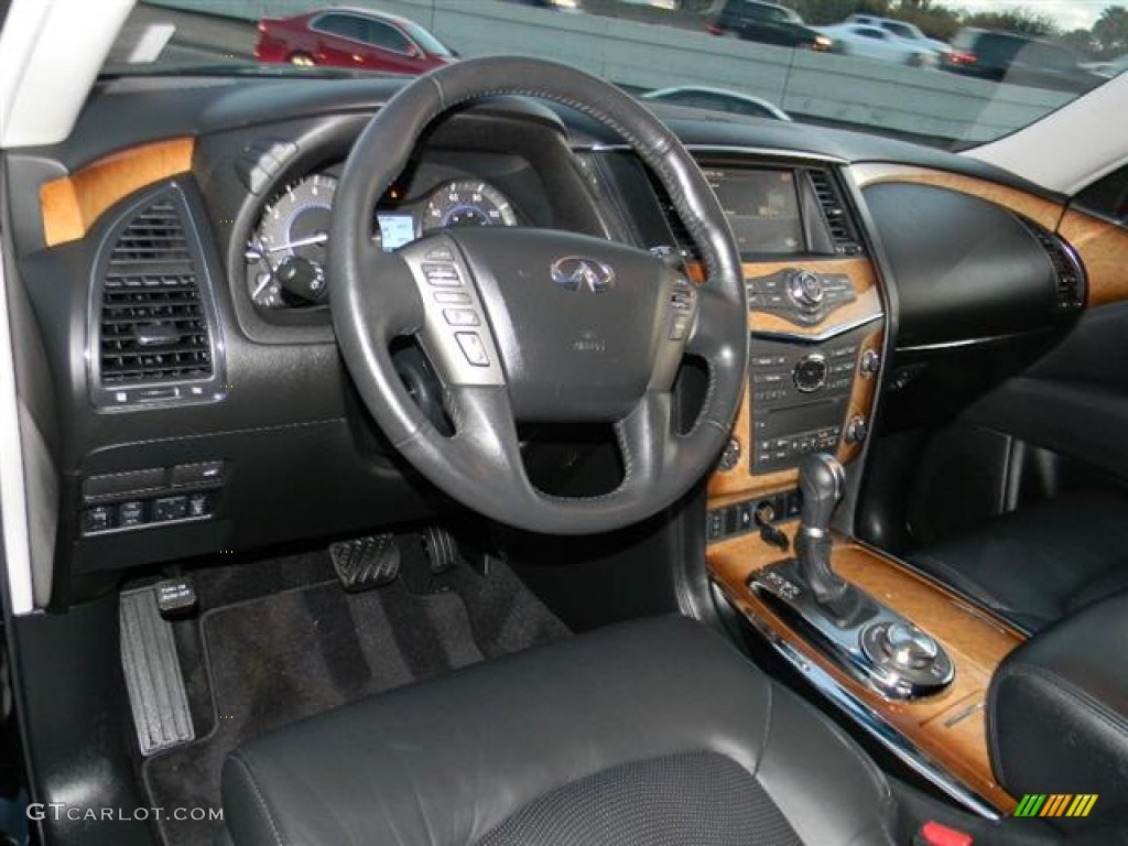 Graphite Interior 2011 Infiniti QX 56 4WD Photo #57707375