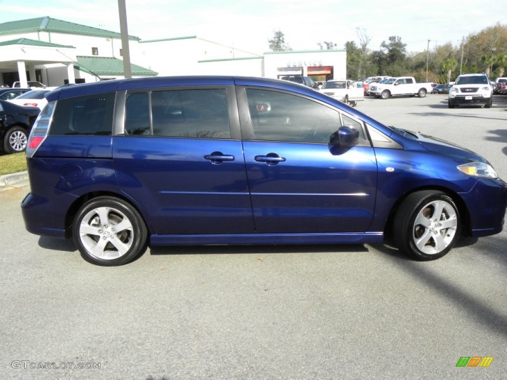 2007 MAZDA5 Sport - Strato Blue Mica / Black photo #12