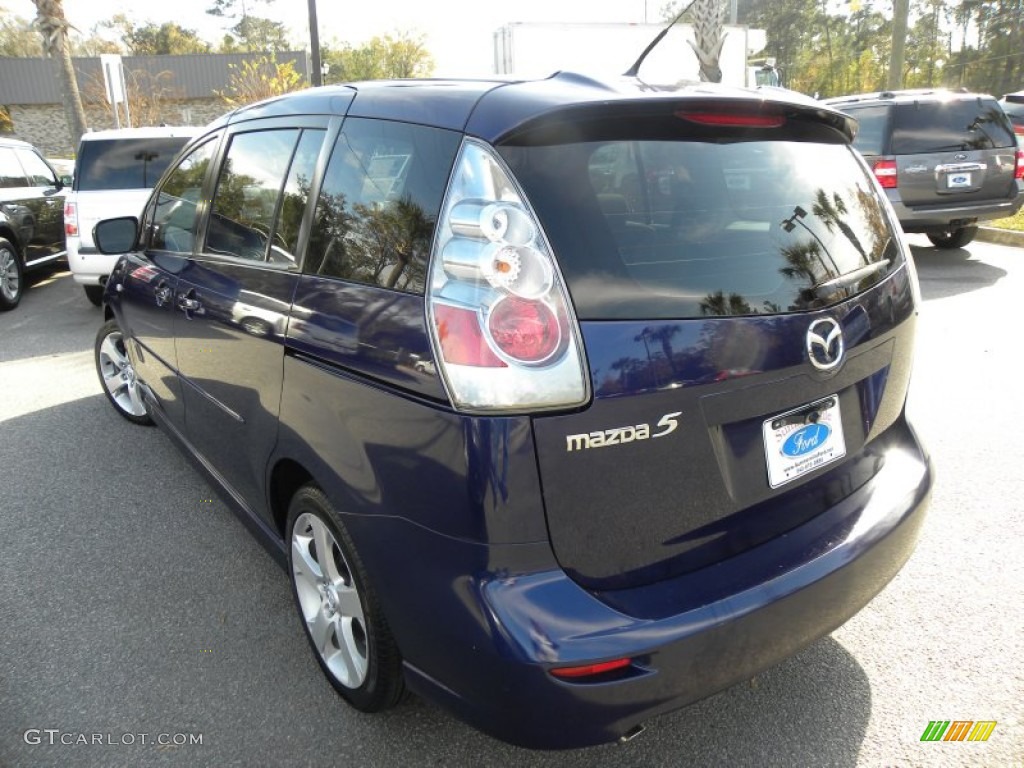 2007 MAZDA5 Sport - Strato Blue Mica / Black photo #15