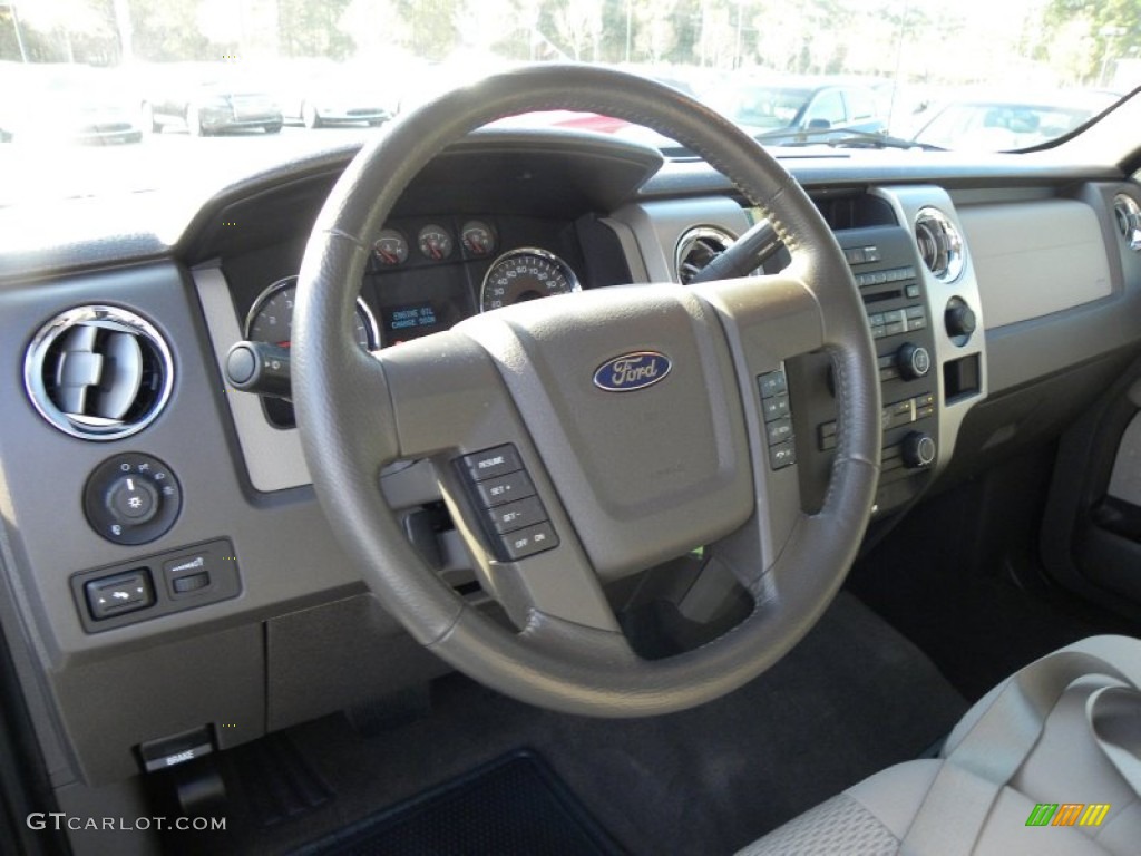 2010 F150 XLT SuperCrew - Sterling Grey Metallic / Medium Stone photo #4