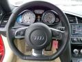2010 Audi R8 Fine Nappa Luxor Beige Leather Interior Steering Wheel Photo