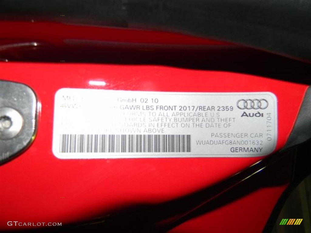 2010 R8 4.2 FSI quattro - Brilliant Red / Fine Nappa Luxor Beige Leather photo #30