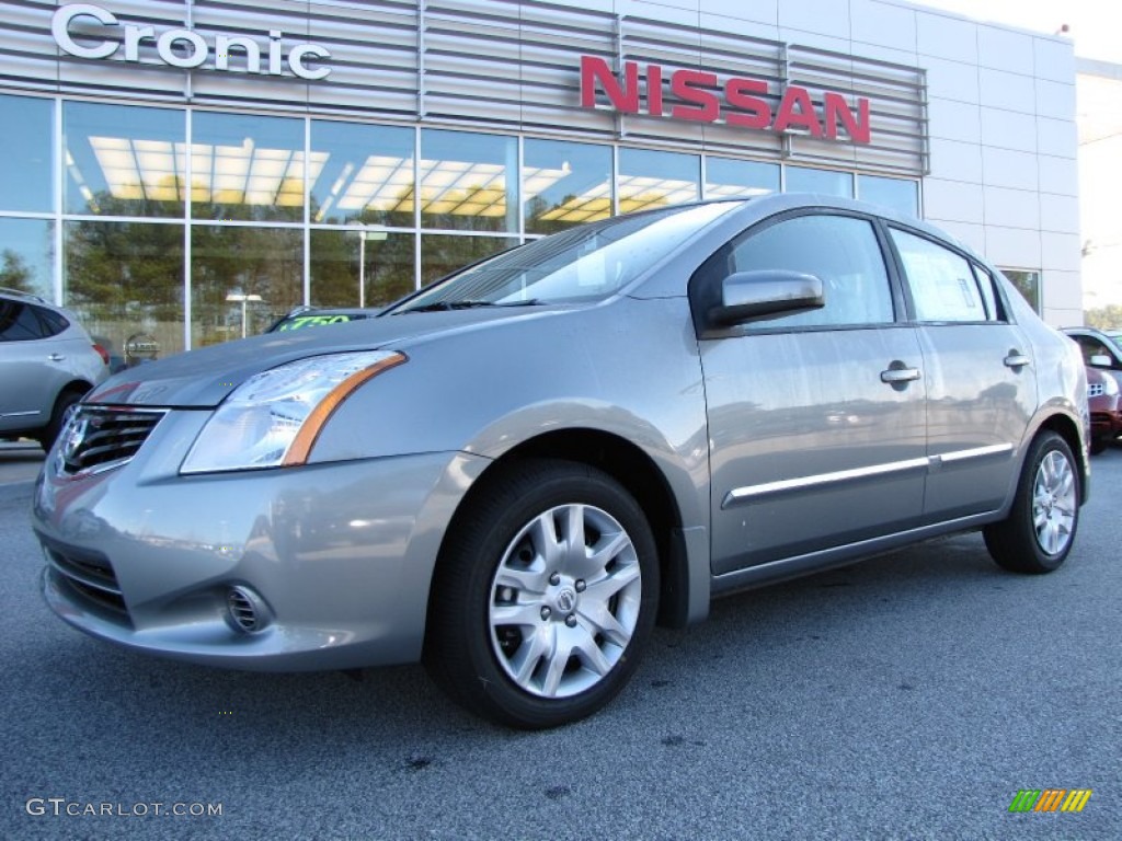 2012 Sentra 2.0 S - Magnetic Gray Metallic / Charcoal photo #1