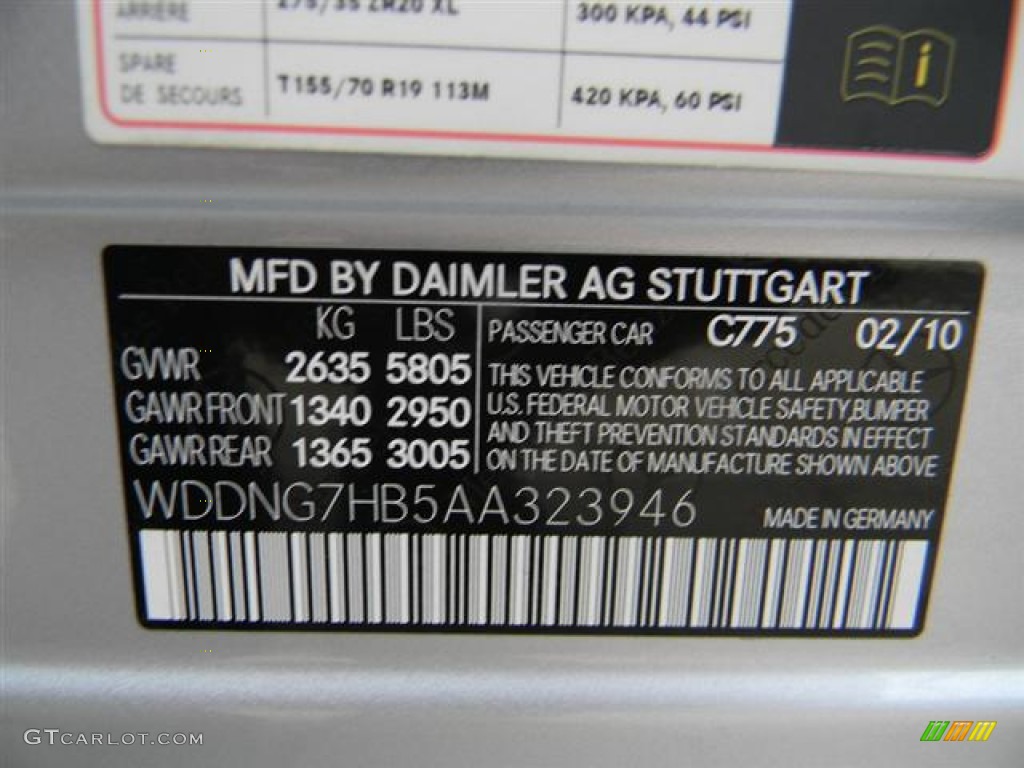 2010 S 63 AMG Sedan - Iridium Silver Metallic / Black photo #29