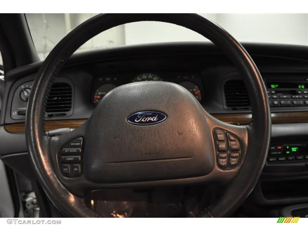 2003 Ford Crown Victoria LX Dark Charcoal Steering Wheel Photo #57713633