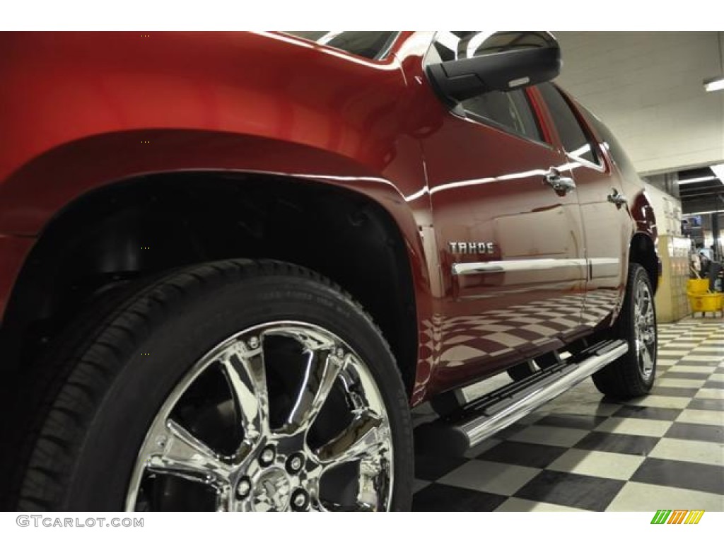 2012 Tahoe LTZ 4x4 - Crystal Red Tintcoat / Light Cashmere/Dark Cashmere photo #3