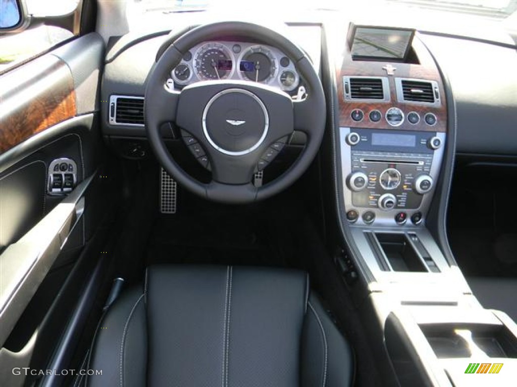 2009 Aston Martin DB9 Volante Obsidian Black Dashboard Photo #57714294