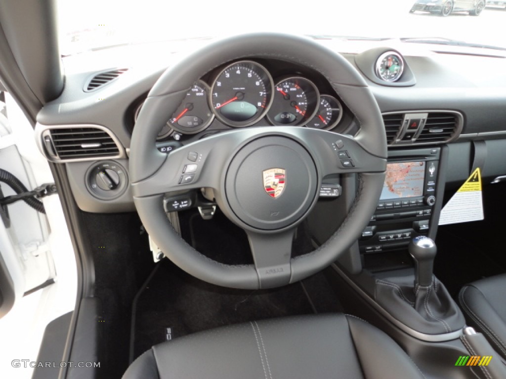 2012 911 Carrera Coupe - Carrara White / Black photo #7