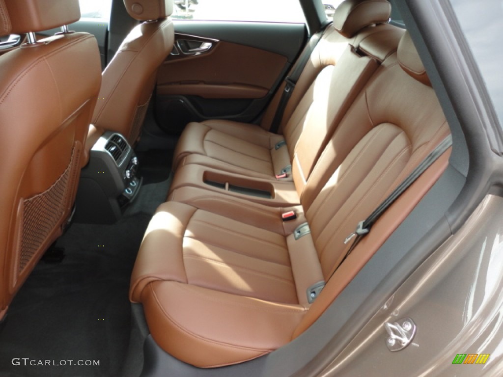 Nougat Brown Interior 2012 Audi A7 3.0T quattro Prestige Photo #57715946