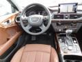 2012 Audi A7 Nougat Brown Interior Dashboard Photo