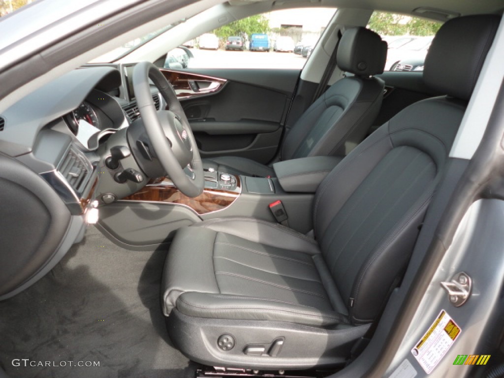 Black Interior 2012 Audi A7 3.0T quattro Prestige Photo #57716003