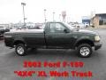 2002 Dark Highland Green Metallic Ford F150 XL Regular Cab 4x4  photo #1