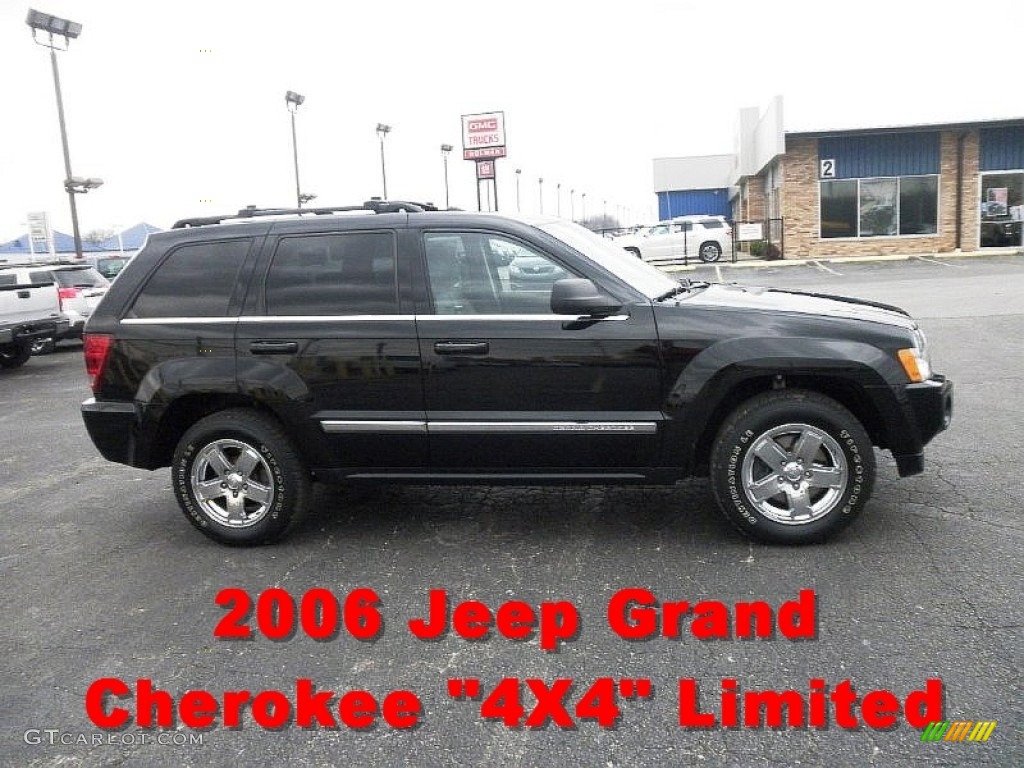 2006 Grand Cherokee Limited 4x4 - Black / Medium Slate Gray photo #1