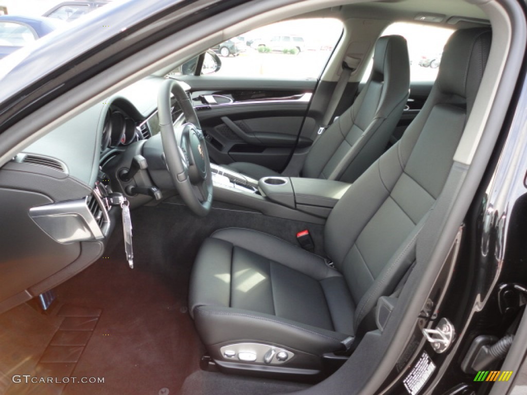 Black Interior 2012 Porsche Panamera S Hybrid Photo #57716816