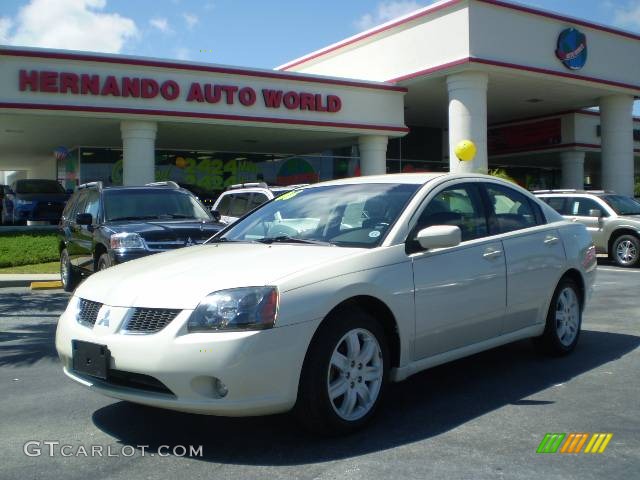 2006 Galant SE - Dover White Pearl / Gray photo #1