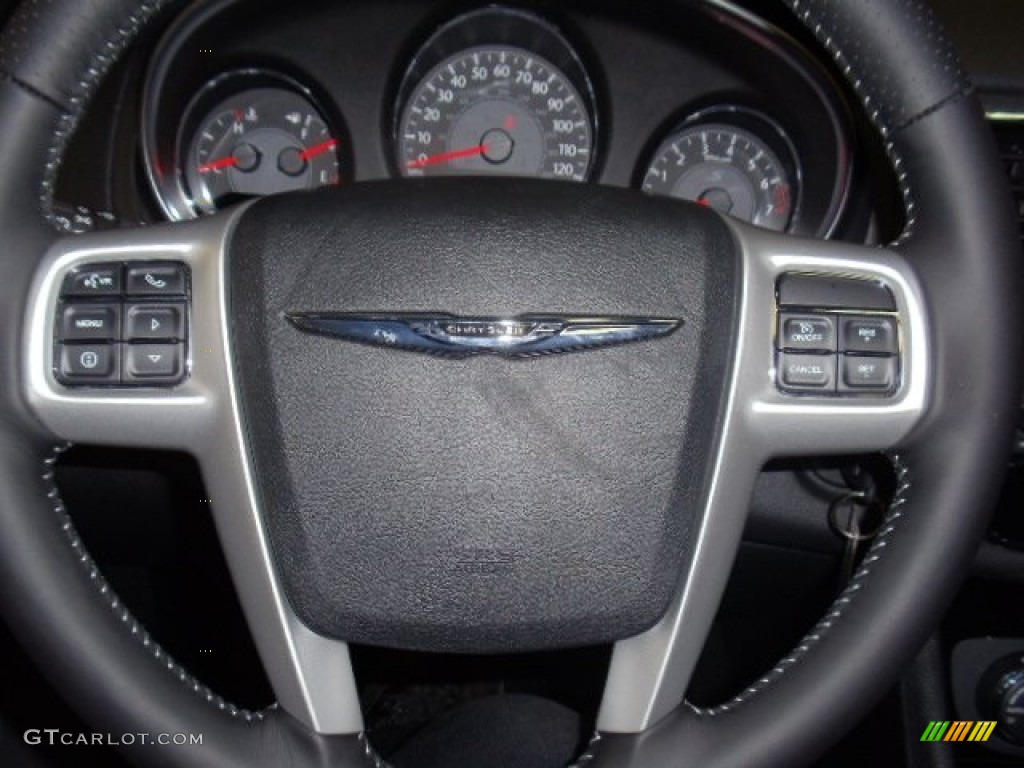 2012 200 S Sedan - Black / Black photo #12