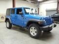 2012 Cosmos Blue Jeep Wrangler Unlimited Sport S 4x4  photo #7