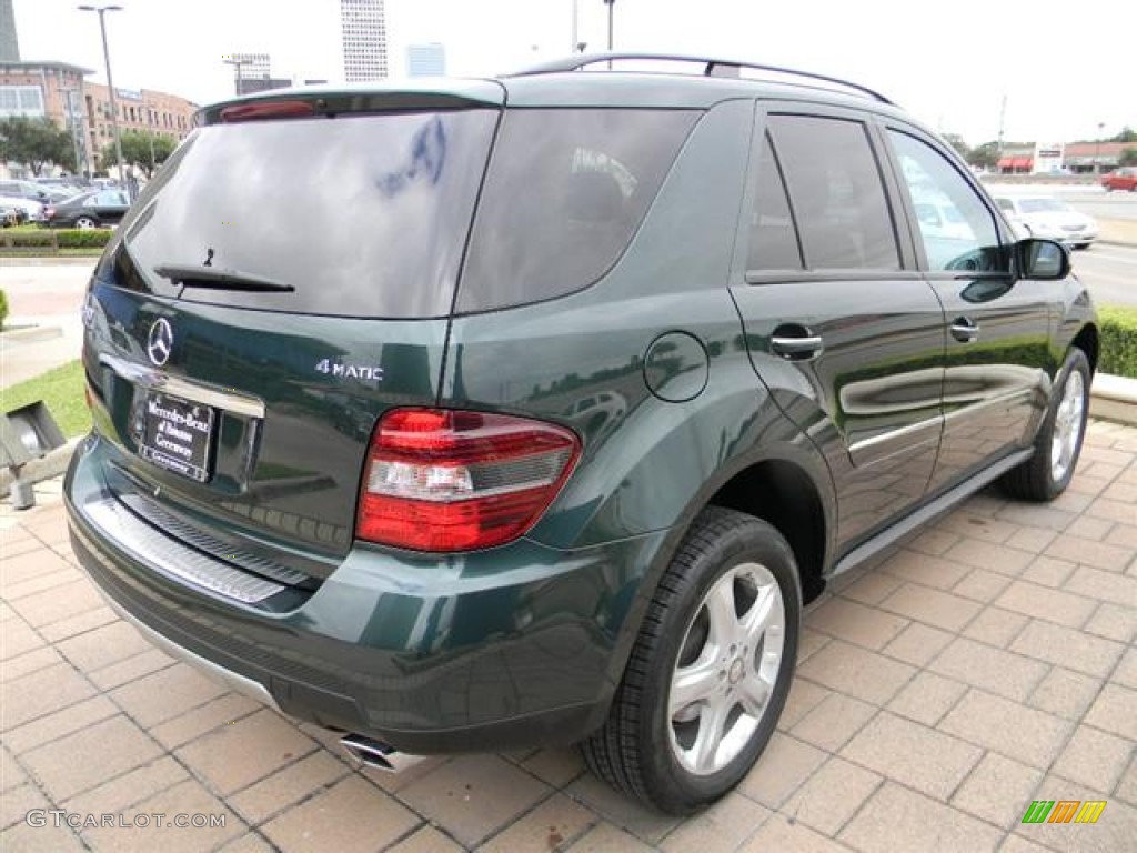2008 ML 350 4Matic - Jade Green Metallic / Macadamia photo #5