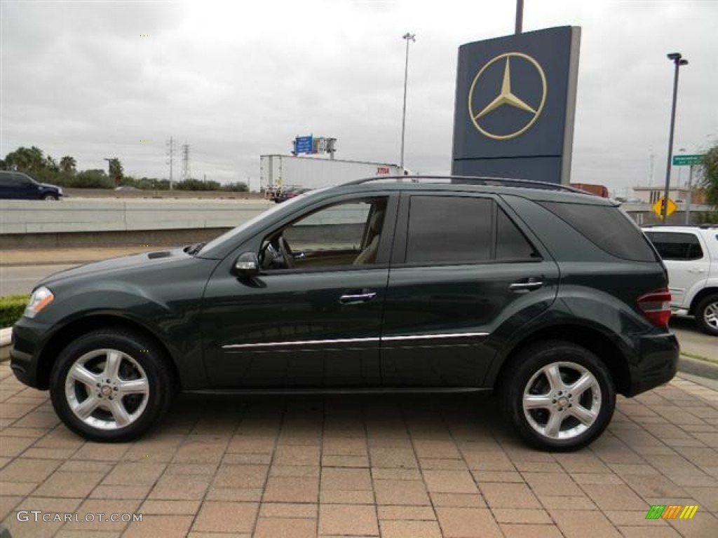 2008 ML 350 4Matic - Jade Green Metallic / Macadamia photo #9