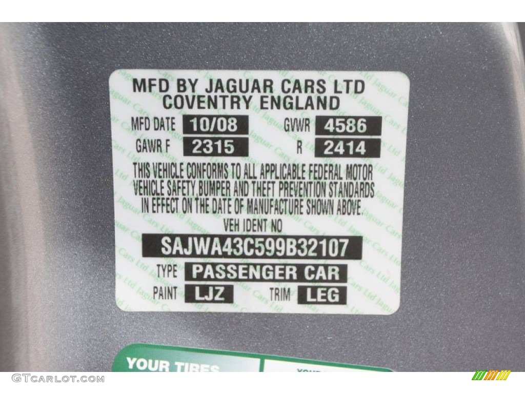 2009 XK Color Code LJZ for Lunar Grey Photo #57721436