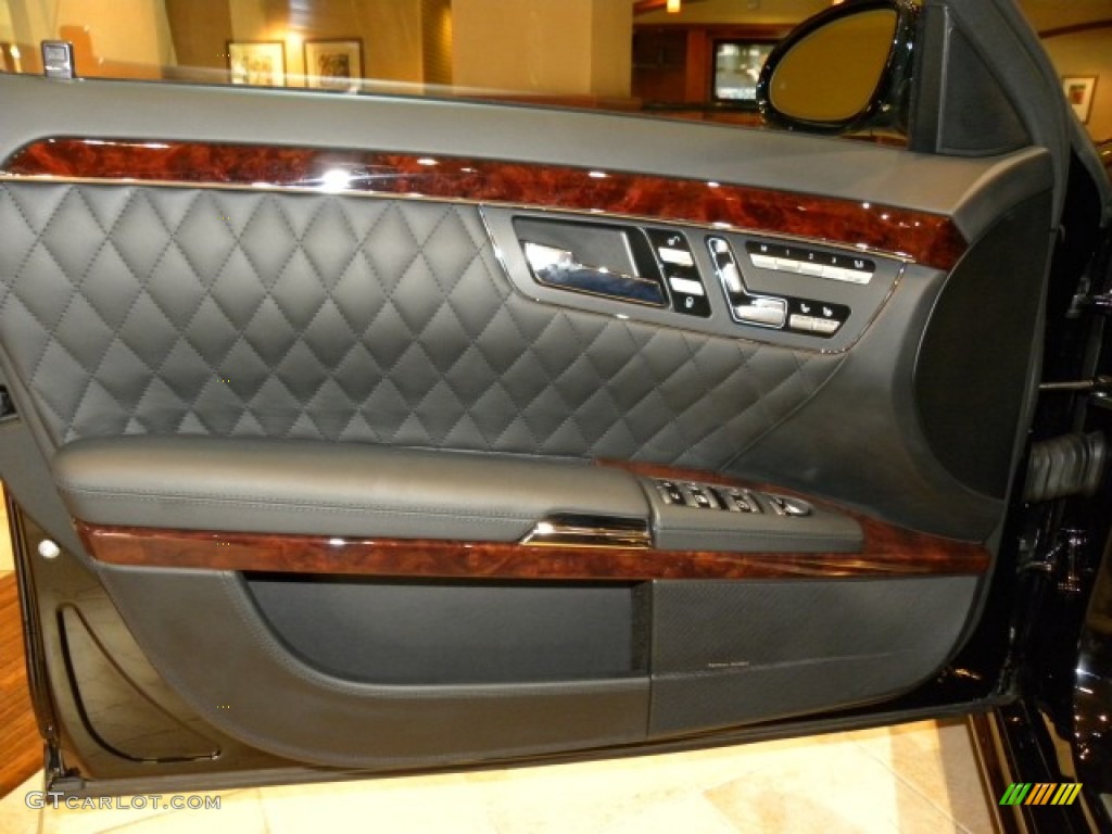2008 Mercedes-Benz S 65 AMG Sedan Black Door Panel Photo #57721925