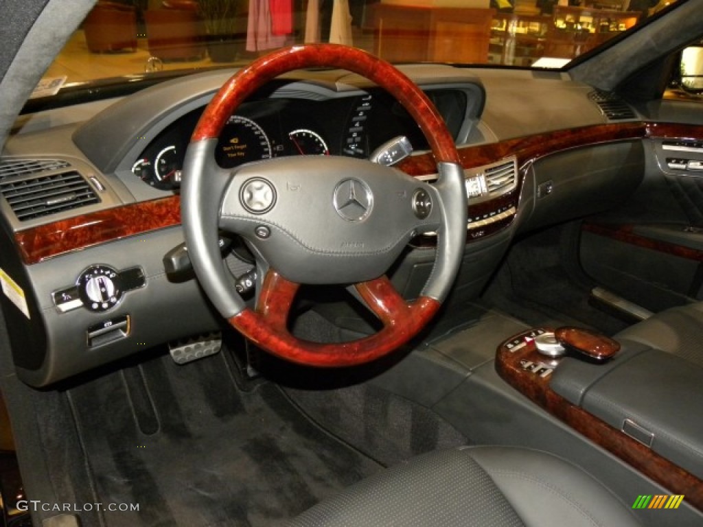 Black Interior 2008 Mercedes-Benz S 65 AMG Sedan Photo #57721949