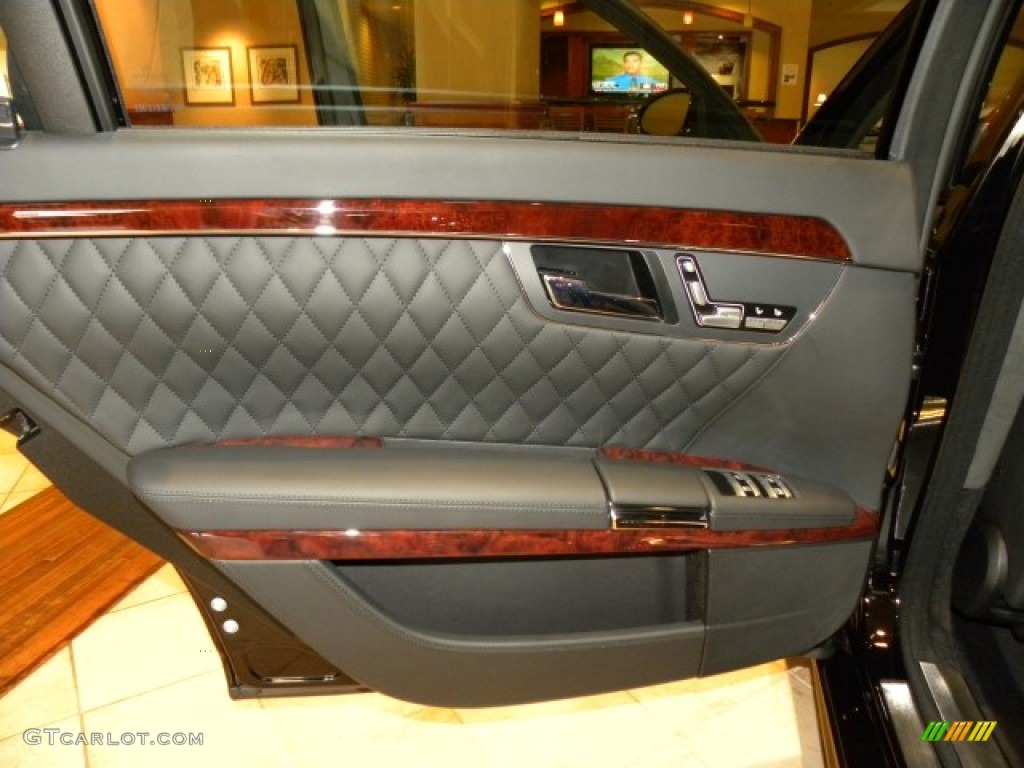2008 Mercedes-Benz S 65 AMG Sedan Black Door Panel Photo #57721985