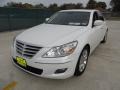 2009 White Satin Pearl Hyundai Genesis 3.8 Sedan  photo #7