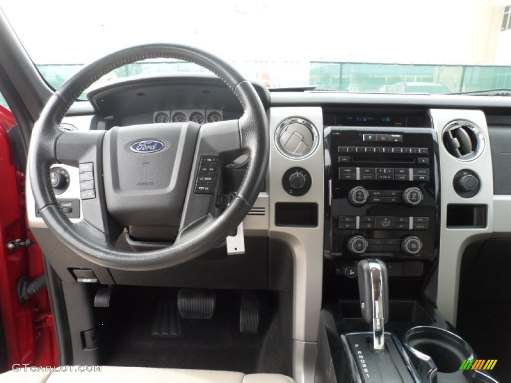 2009 Ford F150 FX4 SuperCrew 4x4 Black/Medium Stone Dashboard Photo #57723734