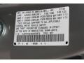 NH743M: Palladium Metallic 2009 Acura RDX SH-AWD Color Code