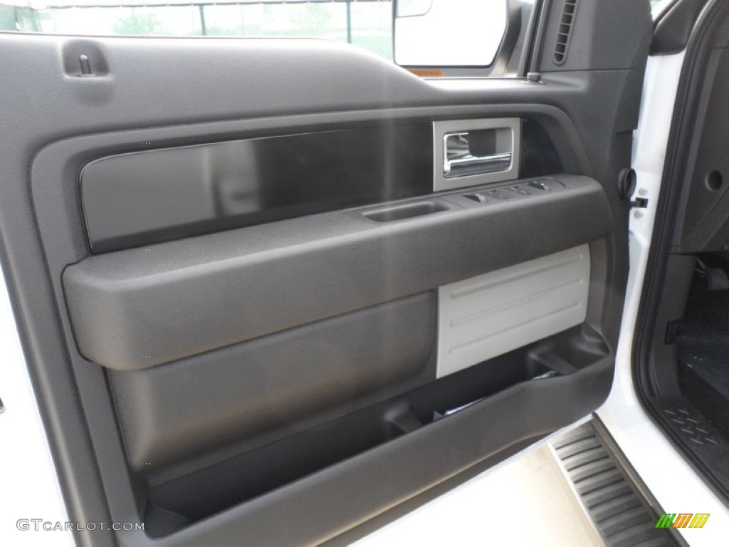 2012 Ford F150 FX2 SuperCrew Black Door Panel Photo #57726625