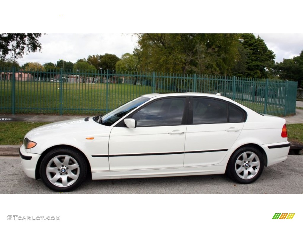 2004 3 Series 325i Sedan - Alpine White / Natural Brown photo #3