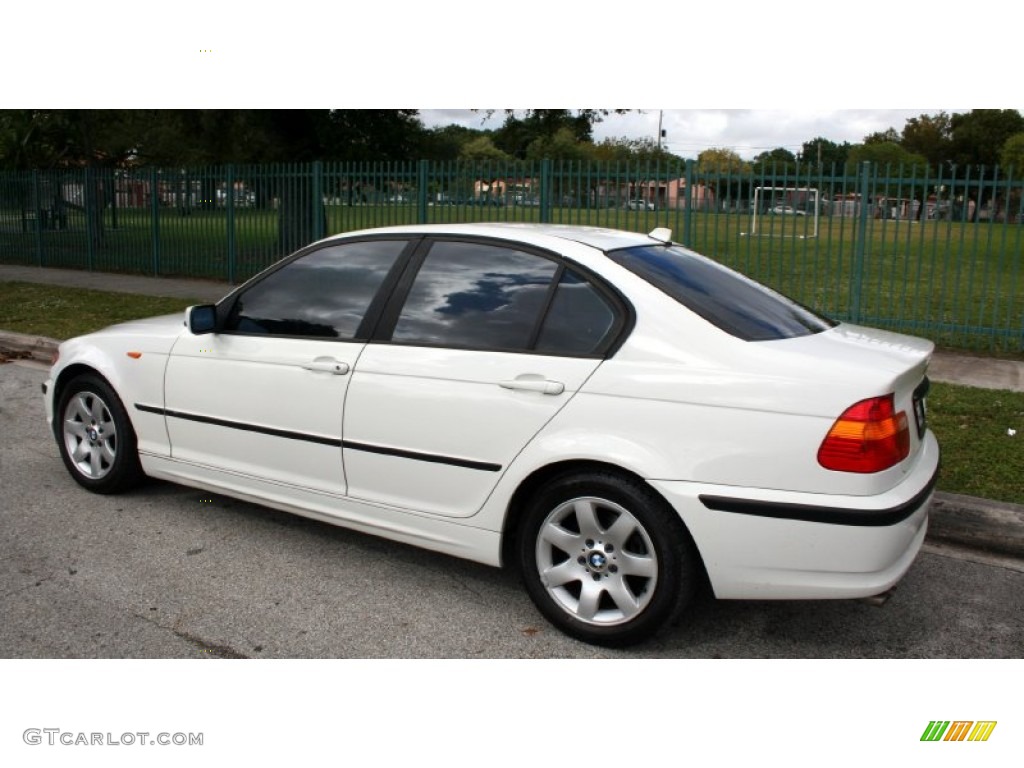 2004 3 Series 325i Sedan - Alpine White / Natural Brown photo #6