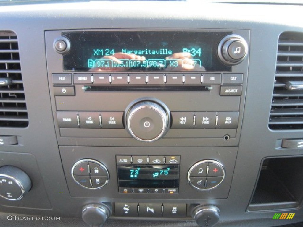 2012 Sierra 1500 SLE Extended Cab 4x4 - Stealth Gray Metallic / Ebony photo #19