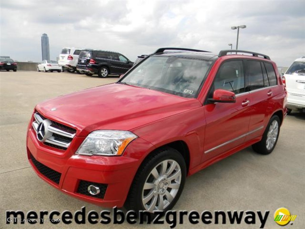 2012 GLK 350 4Matic - Mars Red / Almond/Black photo #1