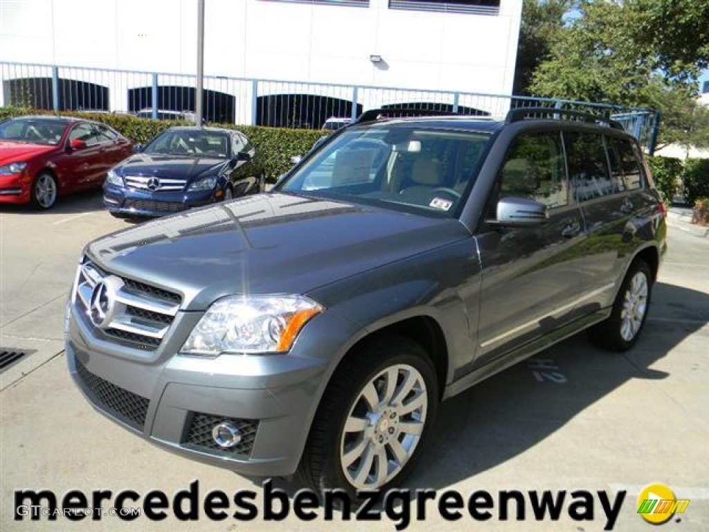 2012 GLK 350 - Sapphire Grey Metallic / Almond/Black photo #1