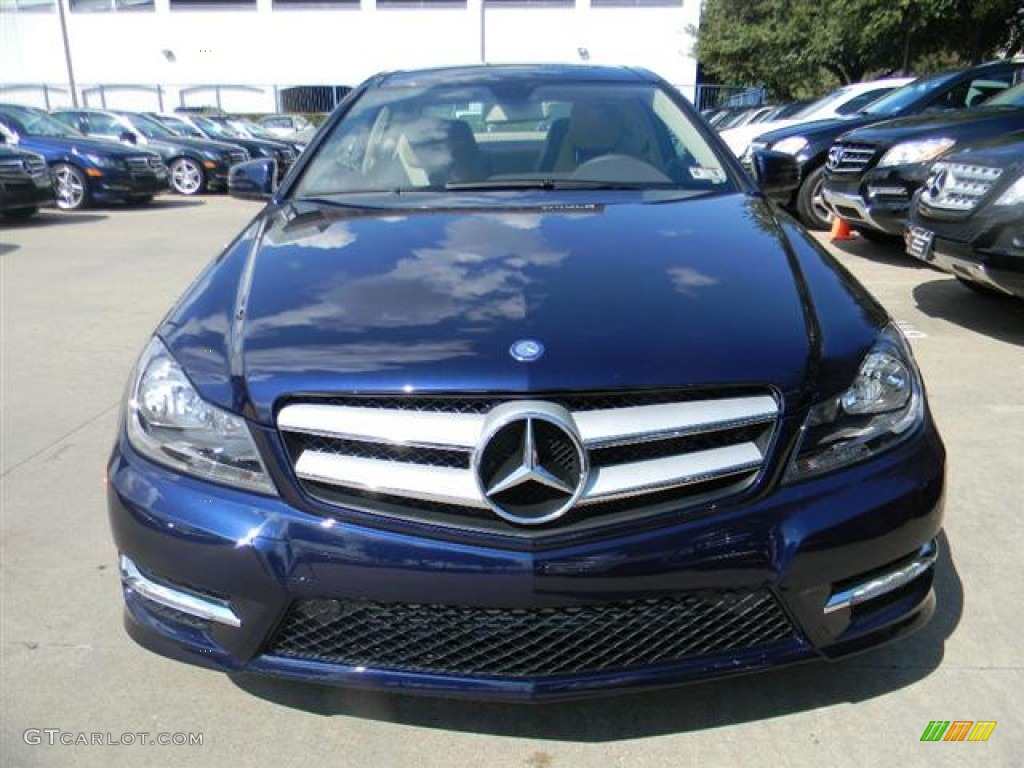 Lunar Blue Metallic 2012 Mercedes-Benz C 250 Coupe Exterior Photo #57731176