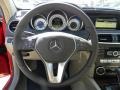 2012 Mercedes-Benz C Almond Beige/Mocha Interior Steering Wheel Photo