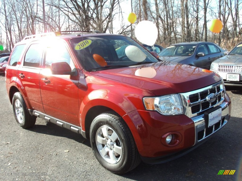 2010 Escape Limited 4WD - Sangria Red Metallic / Charcoal Black photo #1